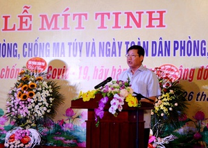 Hà Nội: Mít tinh hưởng ứng Ngày Toàn dân phòng, chống ma túy