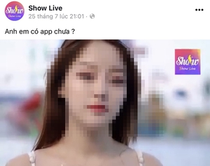 Khiêu dâm, cờ bạc trá hình qua app showlive