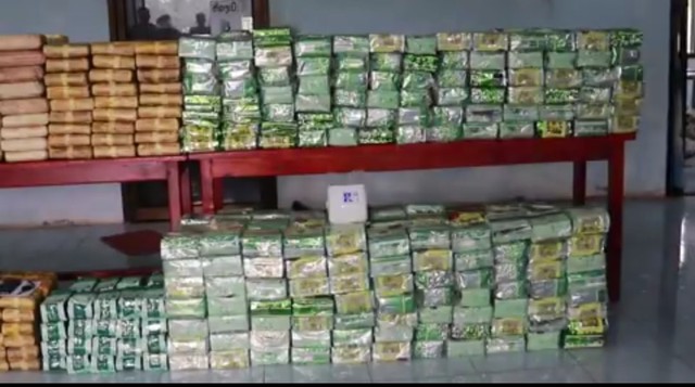 2 ngày liên tiếp, Lào bắt giữ gần 1,5 tấn ma túy các loại - Ảnh 1.