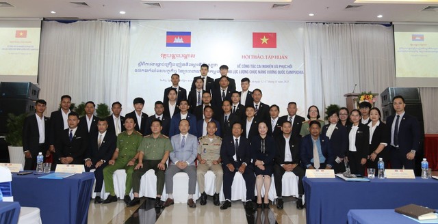 Tập huấn về công tác cai nghiện cho lực lượng chức năng Campuchia- Ảnh 1.