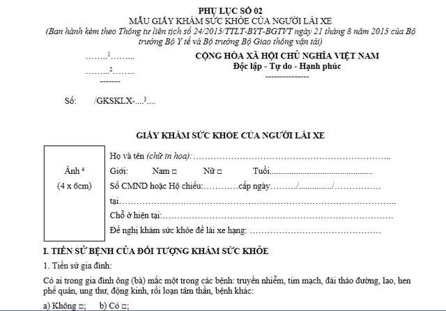 Đề xuất bỏ xét nghiệm ma túy trong giấy khám sức khỏe người lái xe- Ảnh 1.