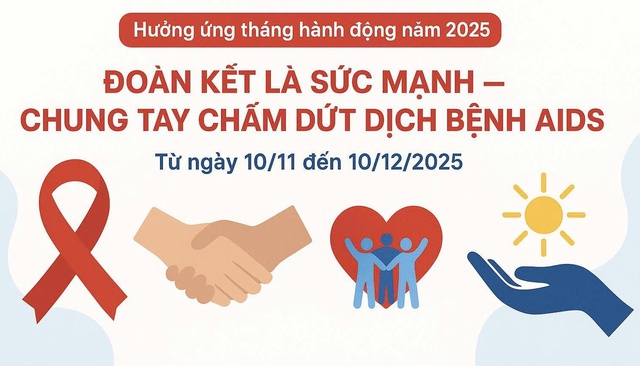 Đoàn kết là sức mạnh - Chung tay chấm dứt dịch bệnh AIDS- Ảnh 1. Đoàn kết là sức mạnh - Chung tay chấm dứt dịch bệnh AIDS- Ảnh 1.