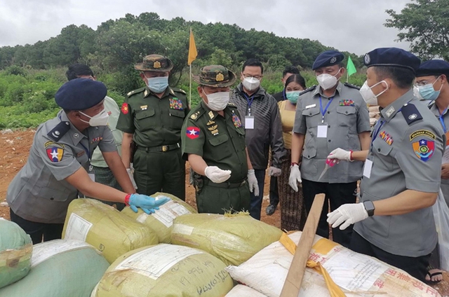 Myanmar liên tục đột kích nhiều cơ sở sản xuất ma túy lớn- Ảnh 1.