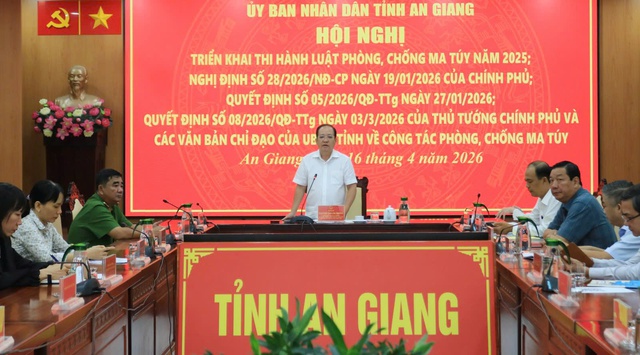 An Giang phấn đấu đạt ít nhất 50% xã, phường, đặc khu không ma túy trong năm 2026 - Ảnh 1.