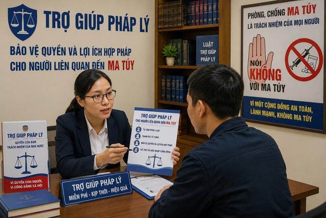 Mở rộng trợ giúp pháp lý, bảo vệ quyền lợi người liên quan đến ma túy- Ảnh 1. Mở rộng trợ giúp pháp lý, bảo vệ quyền lợi người liên quan đến ma túy- Ảnh 1.