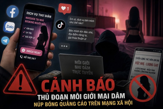 Cảnh báo thủ đoạn môi giới mại dâm núp bóng quảng cáo trên mạng xã hội- Ảnh 2.