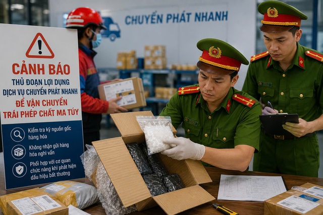 Cảnh báo nguy cơ ma túy 'núp bóng' hàng hóa chuyển phát nhanh- Ảnh 1.