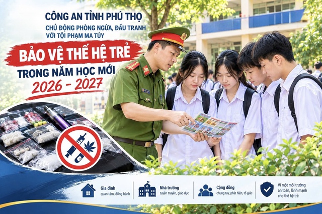 Phú Thọ xử lý 506 vụ ma túy, chủ động bảo vệ thế hệ trẻ trong năm học mới- Ảnh 1.