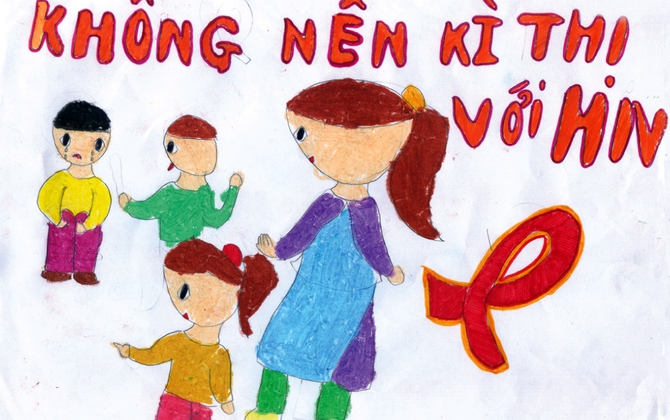 Tranh Vẽ Của Trẻ Em Bị Ảnh Hưởng Bởi Hiv/Aids - Ubqg Về Phòng, Chống Hiv/ Aids Và Ma Túy, Mại Dâm