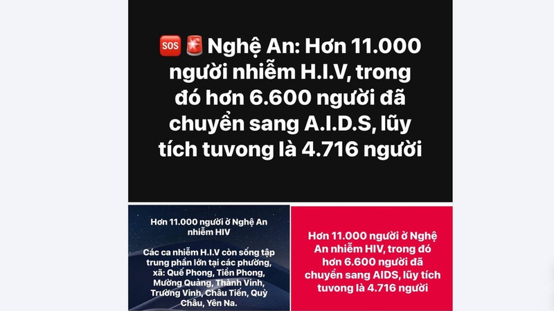 Thực hư về thông tin hơn 11.000 người ở Nghệ An nhiễm HIV
