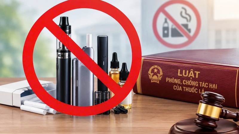 Luật hóa lệnh cấm toàn diện thuốc lá điện tử, thuốc lá nung nóng